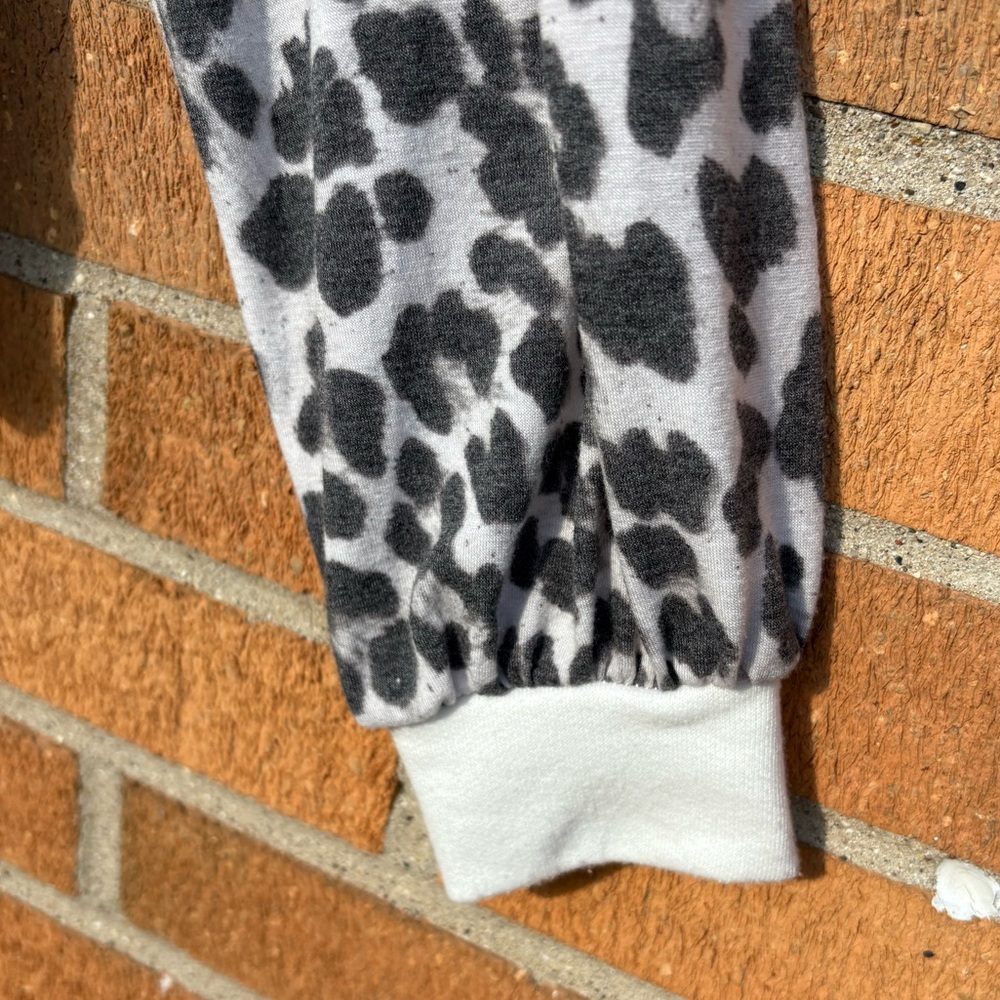 Leopard Print Sleeve Sweatshirt - Picture 3 of 4